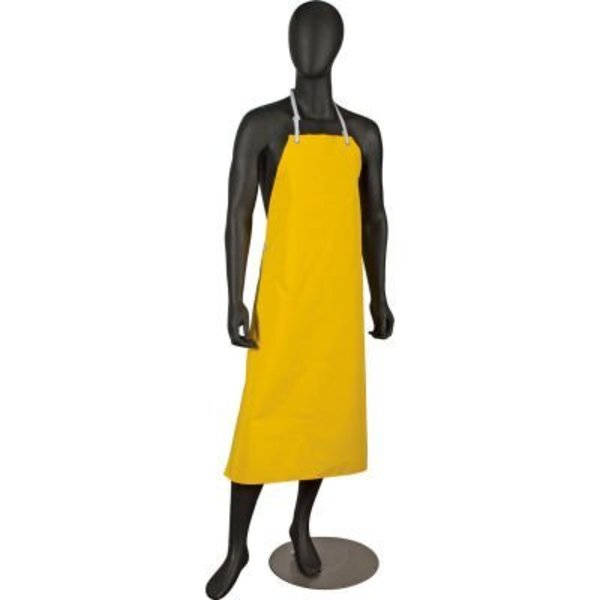 San Jamar Neo-Flex„¢ 615NBA-Y, Bib Apron, No Pockets, Fire Retardant, Yellow, 29" x 43" 615NBA-Y